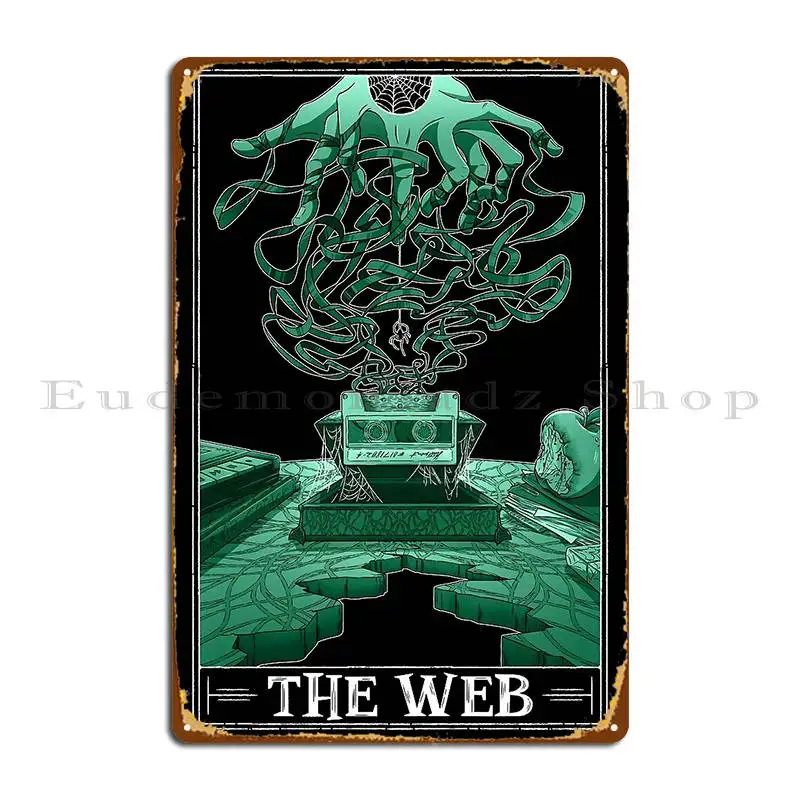 The Web Tarotesque Dark Metal Sign Printing Garage Decoration Club Bar Bar Retro Tin Sign Poster