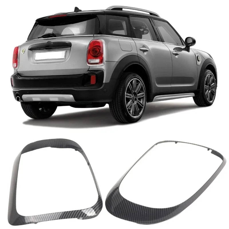 

2PCS Carbon Look Tail Light Frame For Mini Cooper Countryman F60 2015-2019 RearTail Lights Cover Trim 51712414989 51712414990