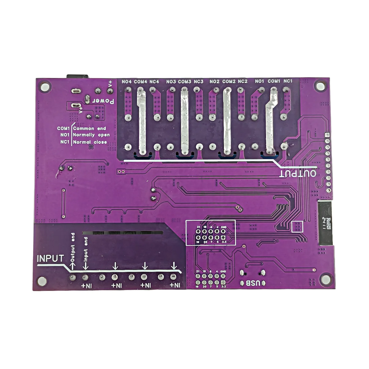 ESP32-C6-EVB Board Support Tasmota 4 Relay 4 Input with WIFI6 Bluetooth5 LE Zigbee Connectivity for Matter and Smart Home Work