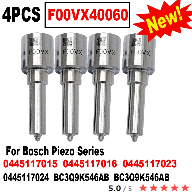 

Форсунка топливной форсунки F00VX40060 для Bosch Piezo BC3Q9K546AB BC3Q9K546AB 0445117015 0445117016 0445117023, 4 шт.