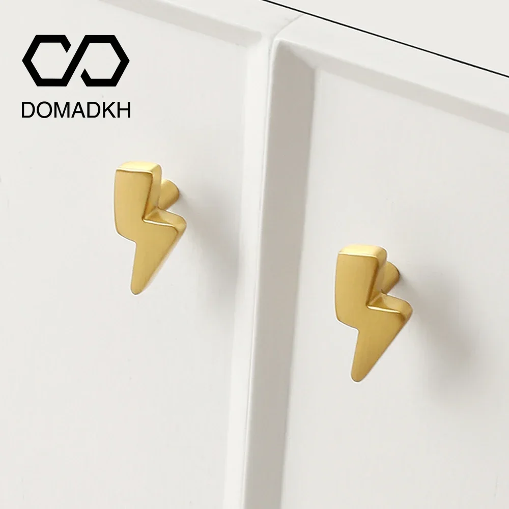 Lightning Design Brass Cabinet Knobs Unique Drawer Pulls Closet Door Handles Kitchen Knobs Dresser Decorative Pulls Hardware