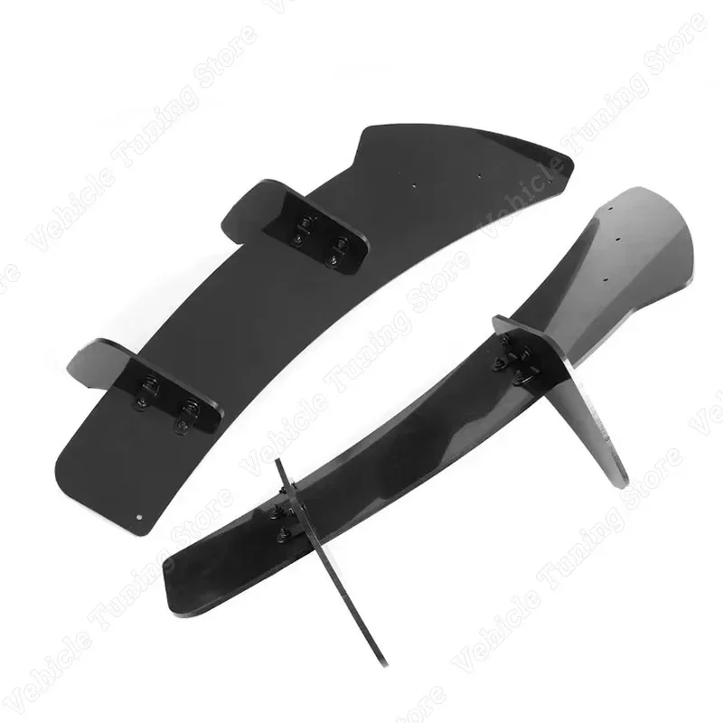 For VW Golf MK6 R 2009-2013 Rear Bumper Lip Diffuser Spoiler Splitter Protector Rear Side Splitters Car Styling ABS Gloss Black