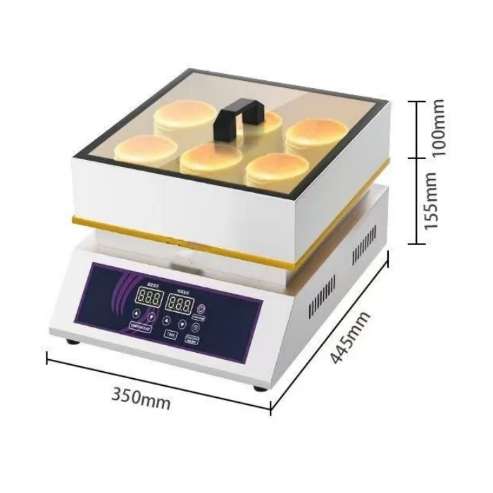 Japanische Soufflé-Pfannkuchen-Maschine im Neuzustand mit PLC-Komponenten für Produktionsanlagen