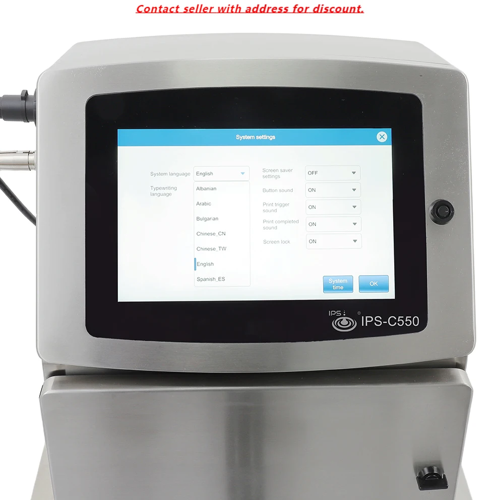

High Speed Wholesale Price Cij Inkjet Printer Time Date Barcode Qrcode Printing For Factory Online Production