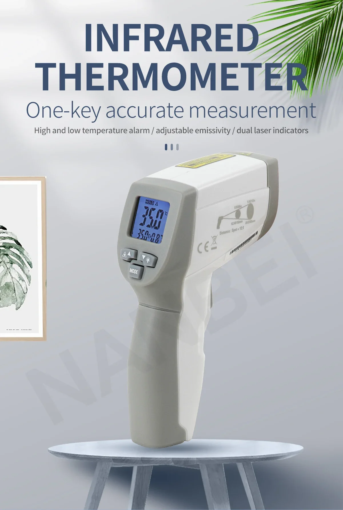 high precision non contact infrared thermometers