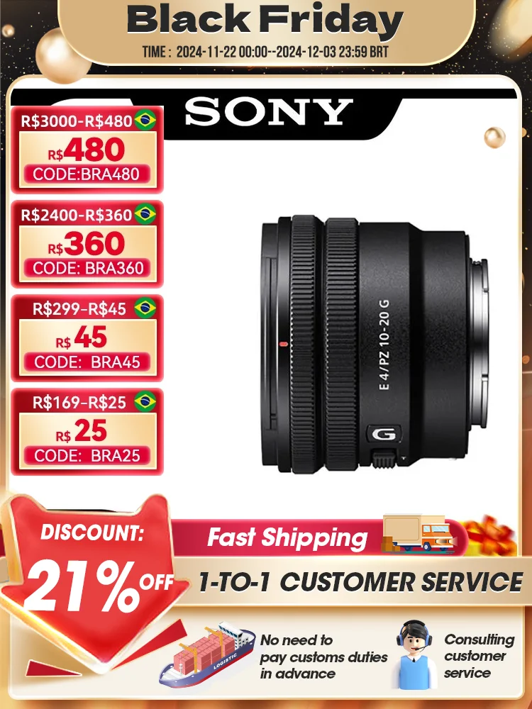 Sony E 10-20mm F4 G APS-C Large Aperture Wide-angle Zoom Auto Focusing Mirrorless Camera Lens For A6400 A6600 SEL15F14G