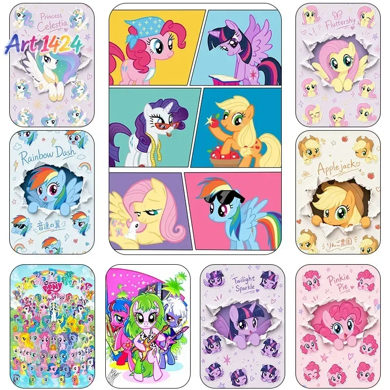 Cartoon My Little Pony G4 Canvas Decorative Painting Animation Large Collection Group Photo Poster Room Poster Holiday Gift