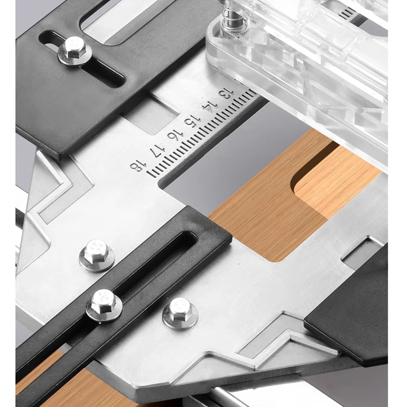 Door Hinge Template Hole Guide Jig Woodworking Hole Opener Positioning Slot Locator Door Cabinet Jamb Router Hinge Installation