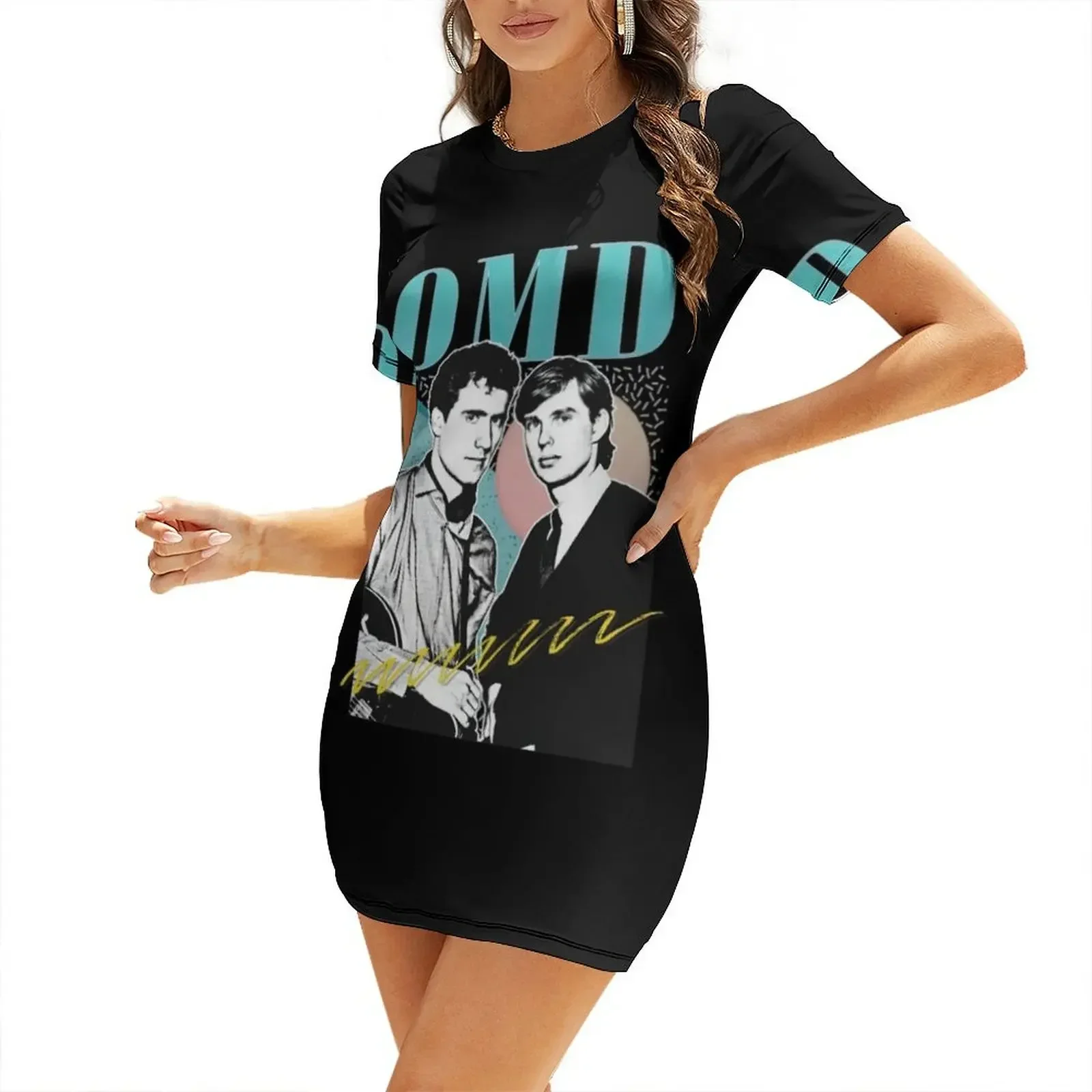 

OMD Original Retro Tribute Short-Sleeved Dress womens clothing dresses for special events Dress woman Dance dresses
