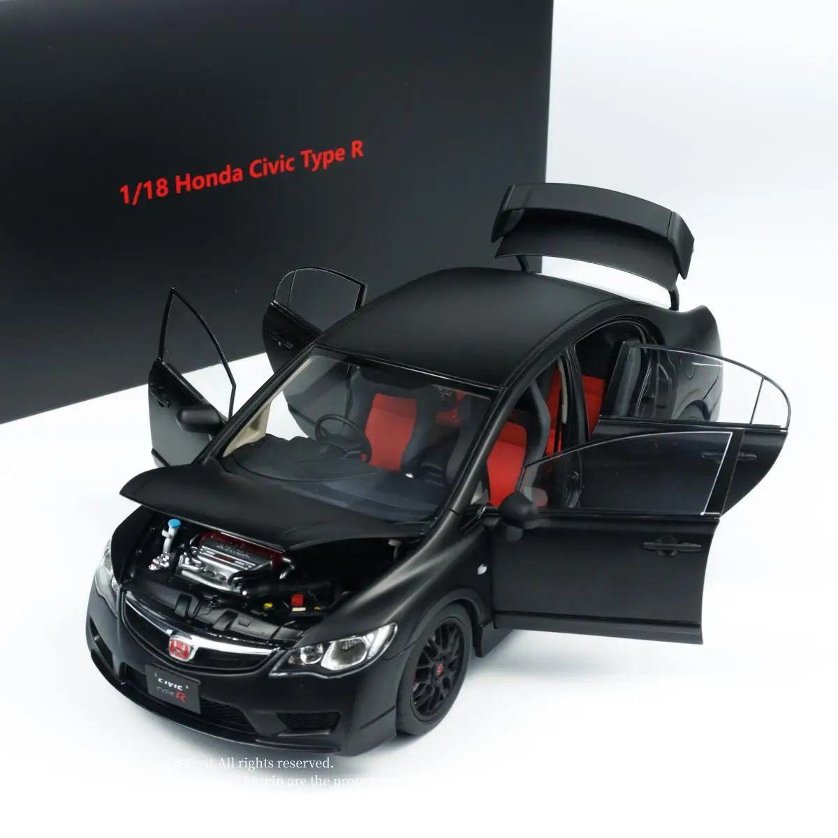 

Литой под давлением WELL масштаб 1:18 Honda Civic TYPE R FD2 имитация сплава модель автомобиля Коллекционная игрушка в подарок сувенир дисплей орнамент