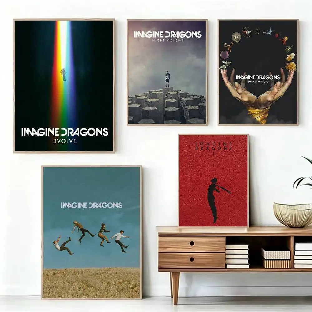 

Band Imagine Dragon Music Albums World Tour Poster High Quality Dorm Living Room Aesthetic Wall Decoration Painting Sticker Gift