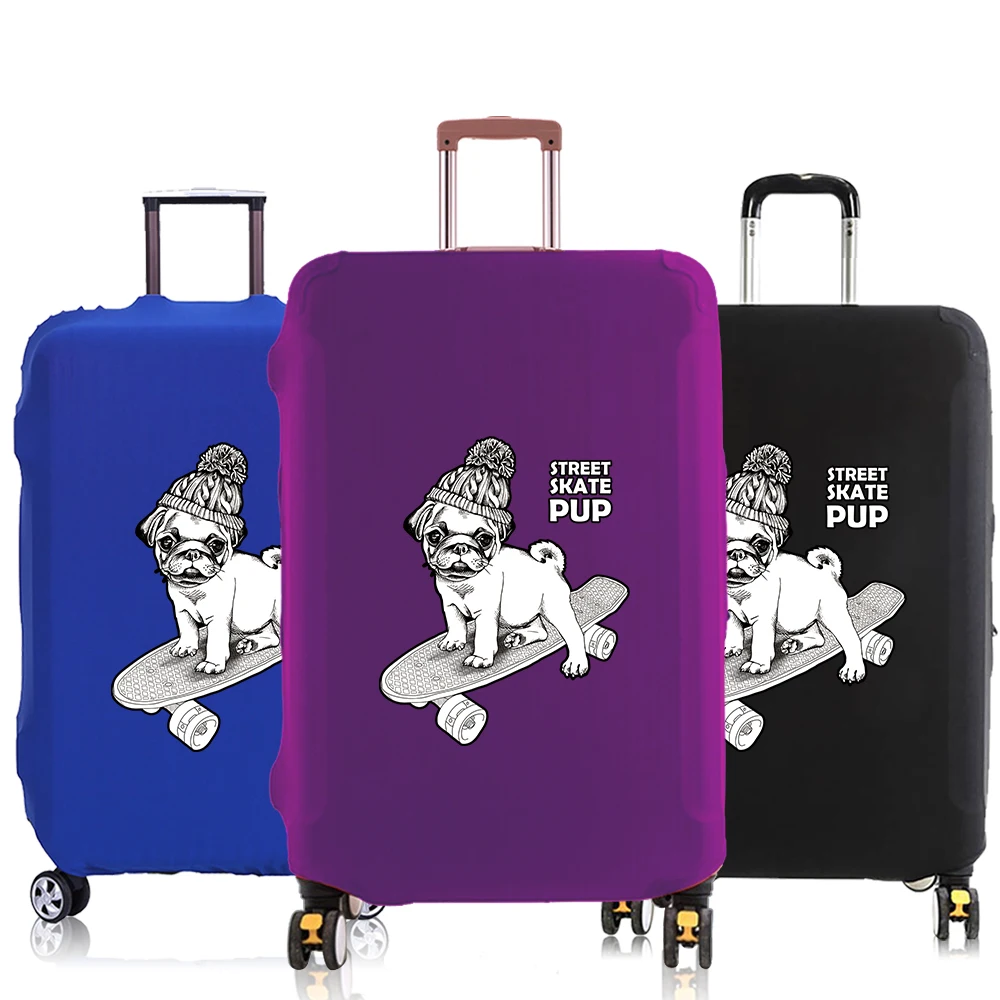 

Luggage Cover Suitcase Baggage Covers Travel Accessories Protective Case for18-30 Inch Elastic Dust Cover Skateboard Dog Pattern