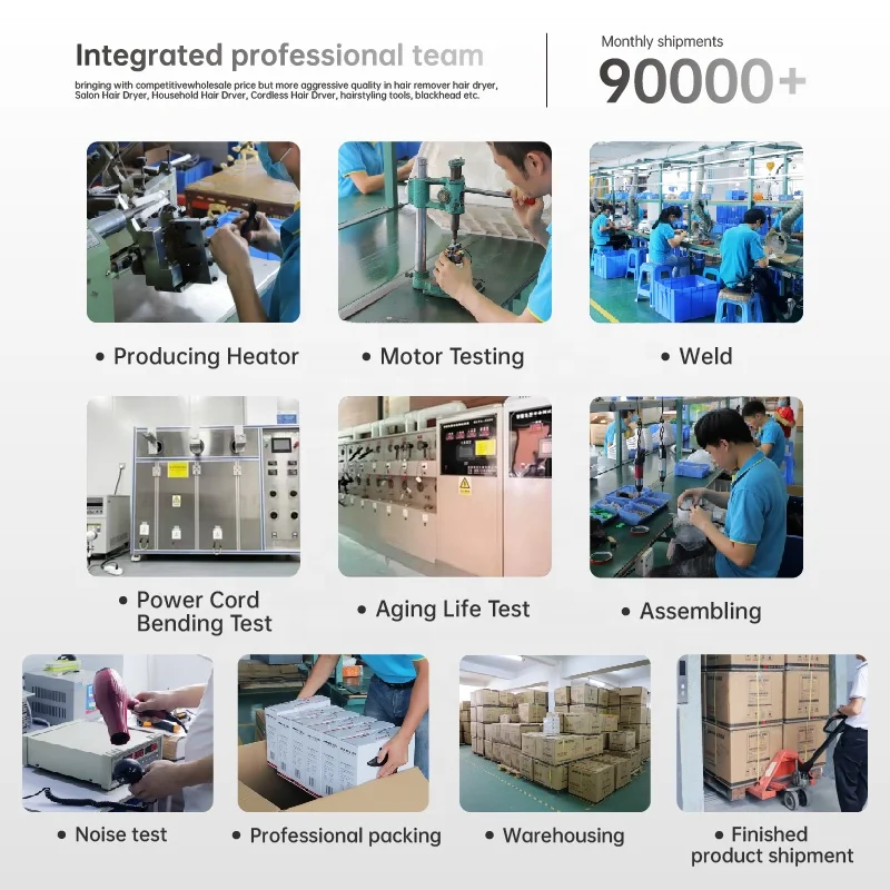 مجفف شعر كهربائي احترافي بقدرة 1400 وات خفيف الوزن ومنخفض الضوضاء ومحمول بجهد مزدوج ومجفف نفخ أيوني صغير للاستخدام المنزلي #6