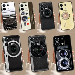 Retro Photo Camera Case For Xiaomi Redmi Note 9 10 11 12 13 Pro Plus 9S 10S 11S 12S Redmi 12 10C 9C 13C Coque