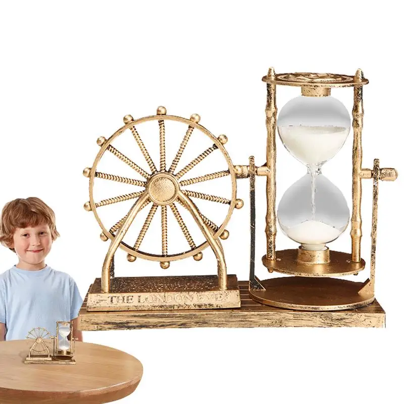 Hourglass Ferris Wheel Ferris Wheel Desktop Hourglass Car Decor Vintage Vintage Sand Timers For Interior Household