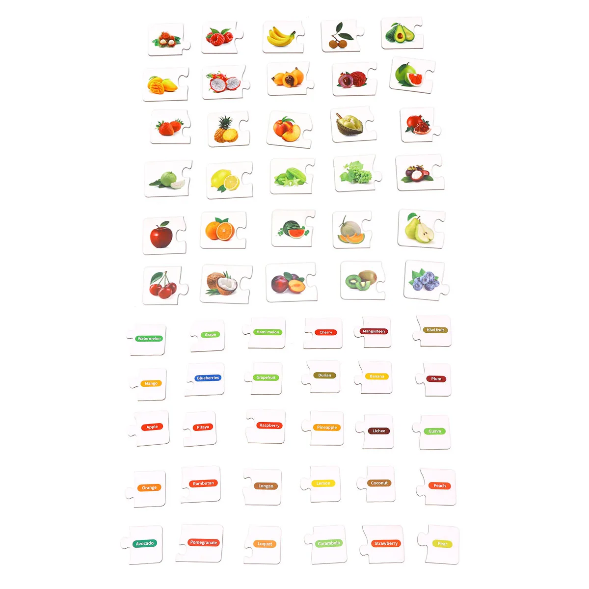 1 pädagogisches Baby-Puzzle für Kinder, Kindergarten-Lehrspiel, passendes Puzzlespiel, verschiedene Farben, kognitiv