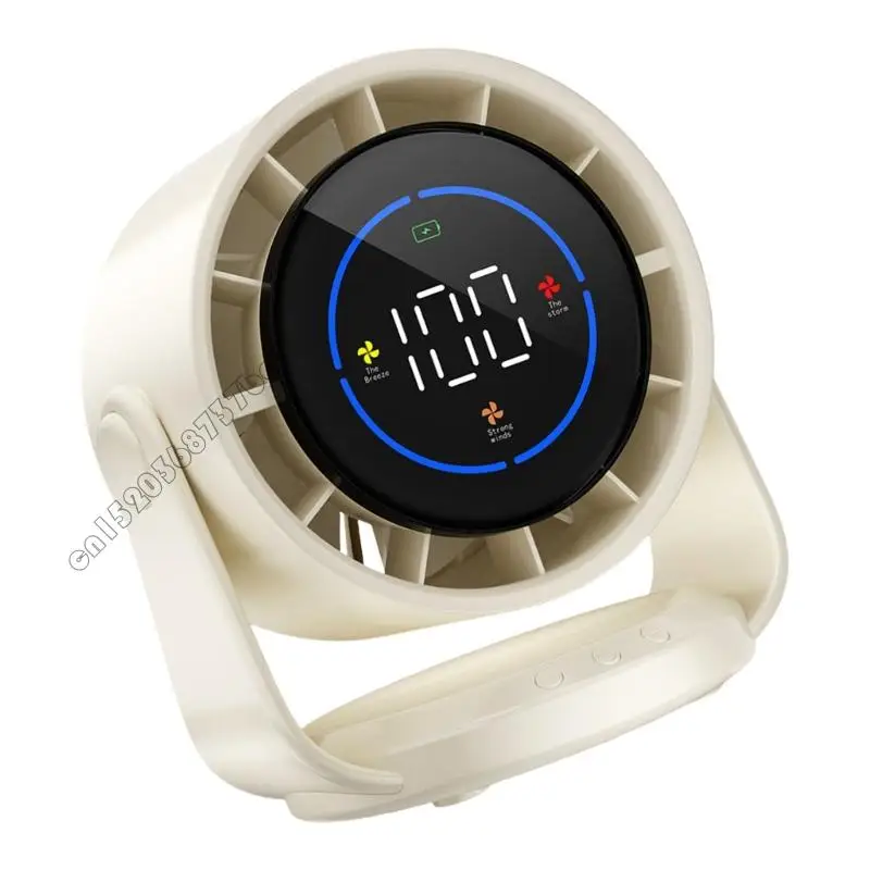 Ventilador digital ventilador ventilador pequeño 4xfb Ventilador digital 4000 mAh con velocidad ajustable adecuada y