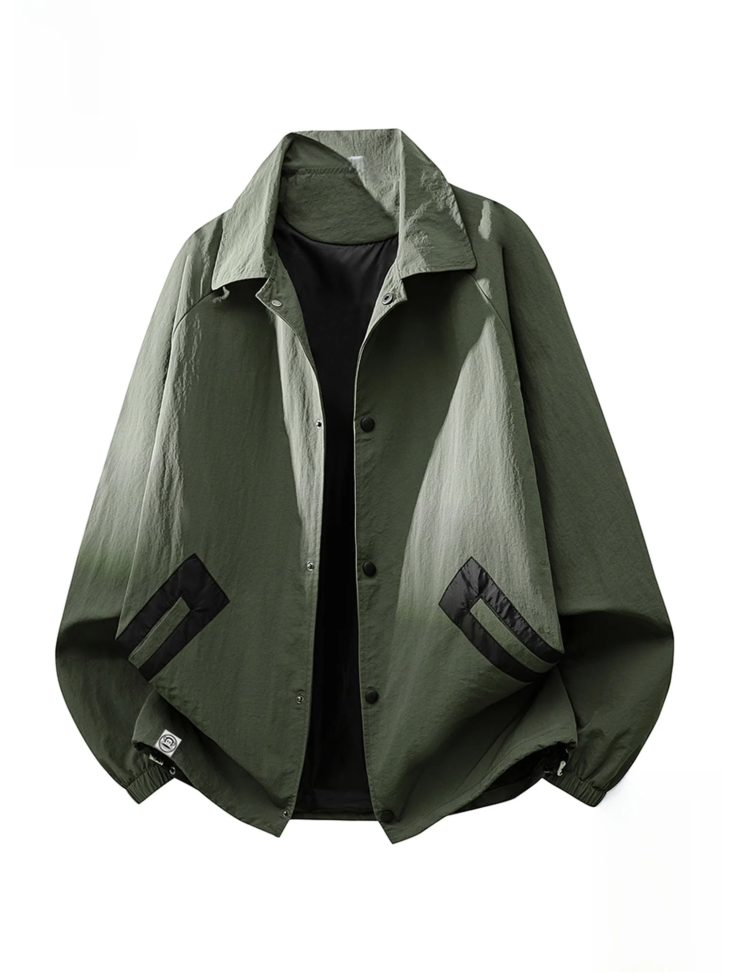 

PaulFrank Large Mouth Monkey Men's Workwear Jaet Spring Loose Splice Color Colion Trendy Sports Coat Casual Sle Polyes...