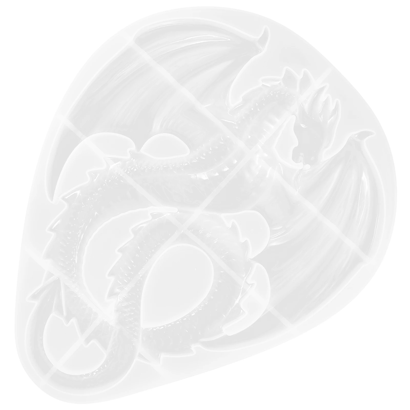 

Silicone Dragon Mold for DIY Epoxy Resin Crafts White Casting Mold Decorative Dragon Shaped Flexible Durable Reusable