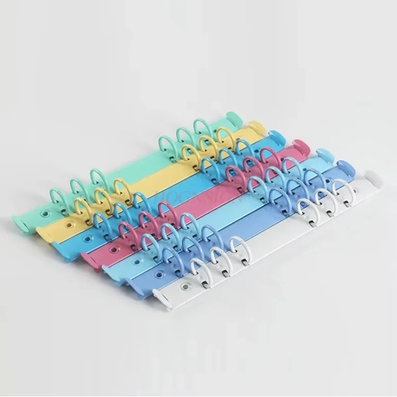 Clip per fori hardware color caramello, clip per fori colorati, clip per fogli sciolti, clip in metallo per notebook, clip per cancelleria