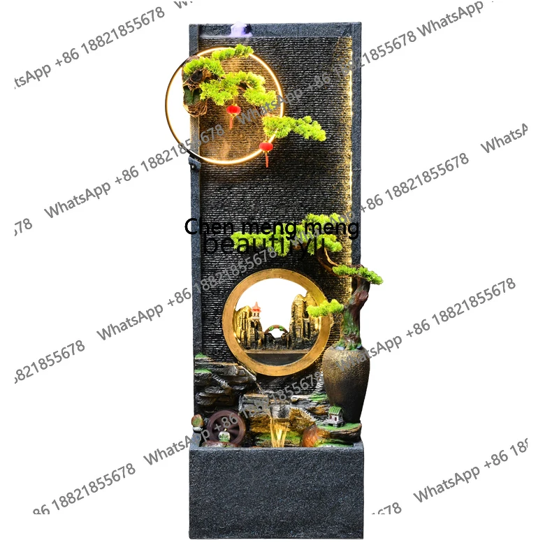 

Rockery water fountain living room office new Chinese landscape decoration outdoor floor ornament H