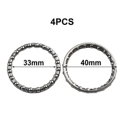 4 Pcs 40mm Bicycle Bike Headset Balls Caged Ball Bearing Race Cycling Bearing Set Bicycle Repair Cycling Accessories