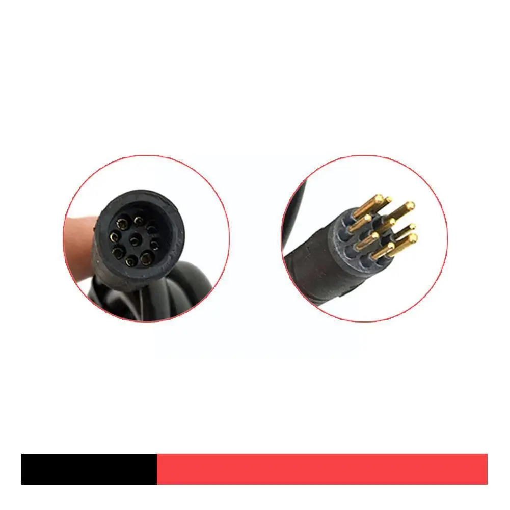 9 Pin EBike Motor Extension Cable Connector Female Cable Motor Cable Bike Accessory Wire To Adapter Male Power Electric E-b H8M2