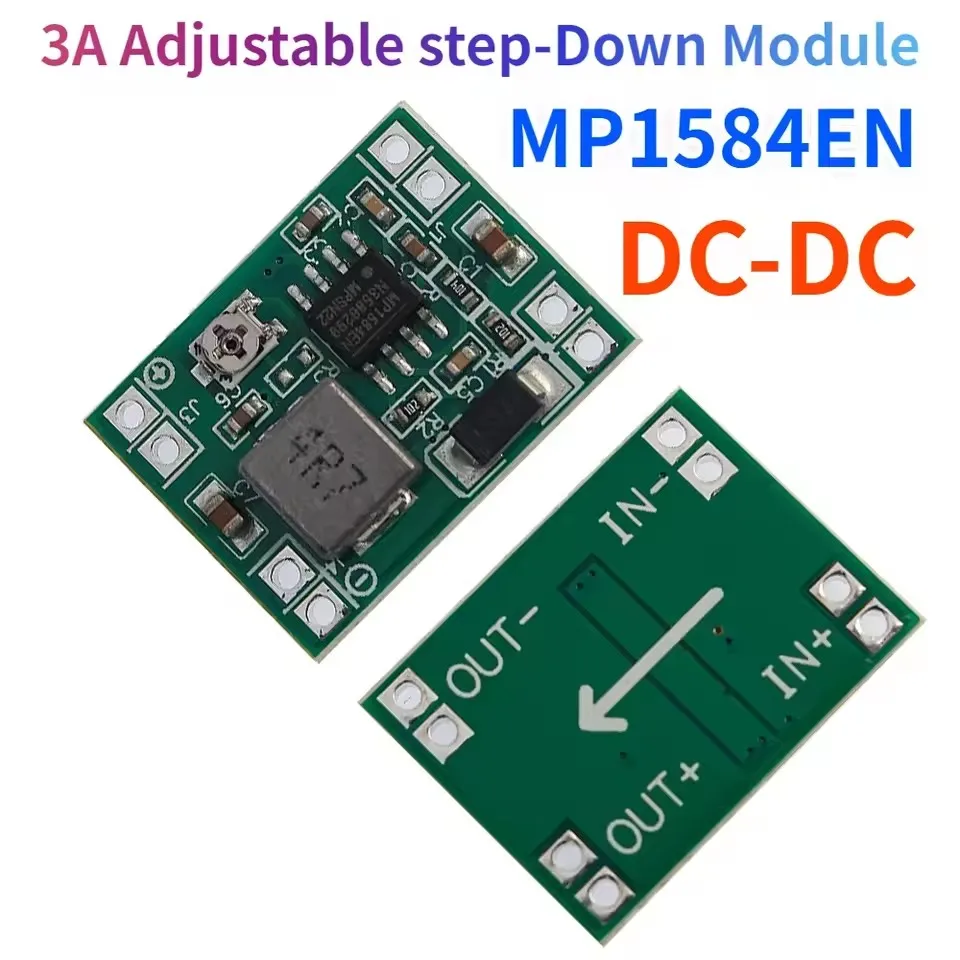 MP1584EN Adjustable Dc-Dc 3a Step-Down Power Module Step-Down Converter Step-Down Output Module Arduino Replaces Lm2596