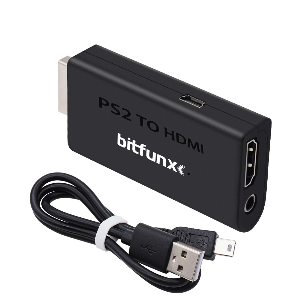 BitFunx HDMI-Audio- und Video-Adapter für PS2 zu HDMI-kompatibler Konverter für PS2-Spielekonsole 480i/480p/576i/576P/720P/1080i – Detail 3