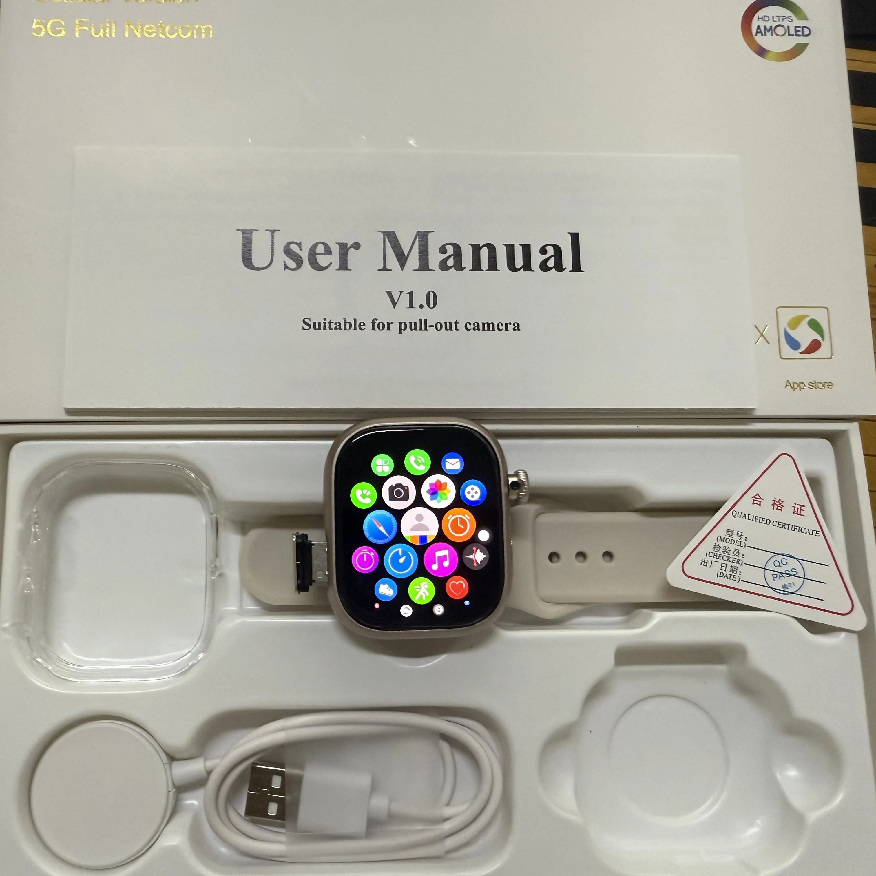 

Watch 11 Ai 5G LTE 2.29inch Smartwatch Android 13.0 Touch ID Smart Watch With 800W Rotating Camera GPS WIFI Sim Card Slot