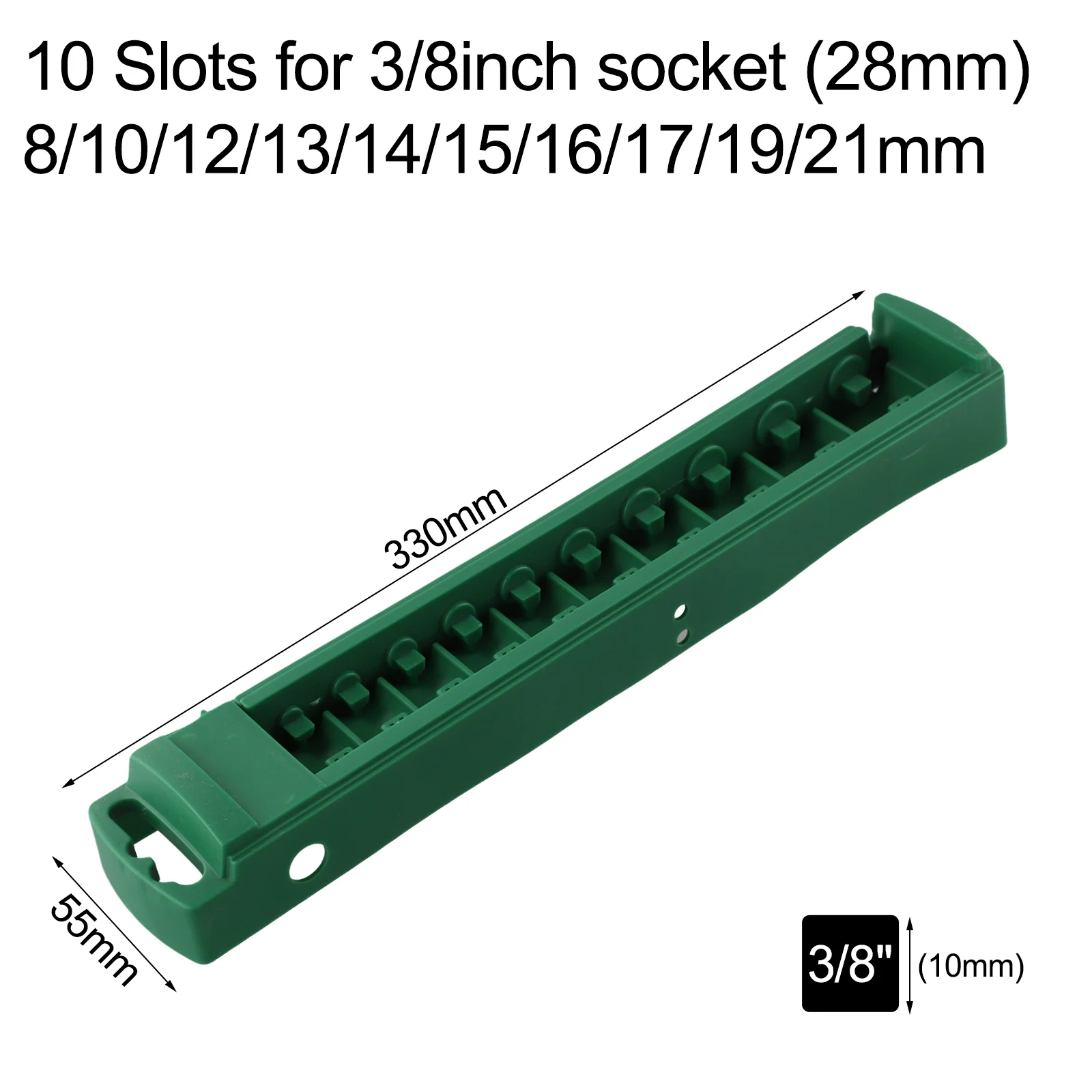 Socket Organizer Box 3/8