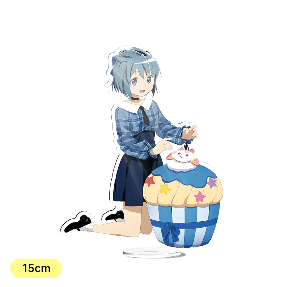 Anime Fans Gifts Puella Magi Madoka Magica Big Cake series Toy Acrylic Stand HD Figures Ornament Collection About 15cm