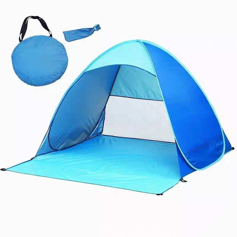 UR61001 Beach Tent Pop Up Open Anti-UV Sunshelter Waterproof Automotic Open Family Tourist Fish Outdoor Sunshade Camping Tent