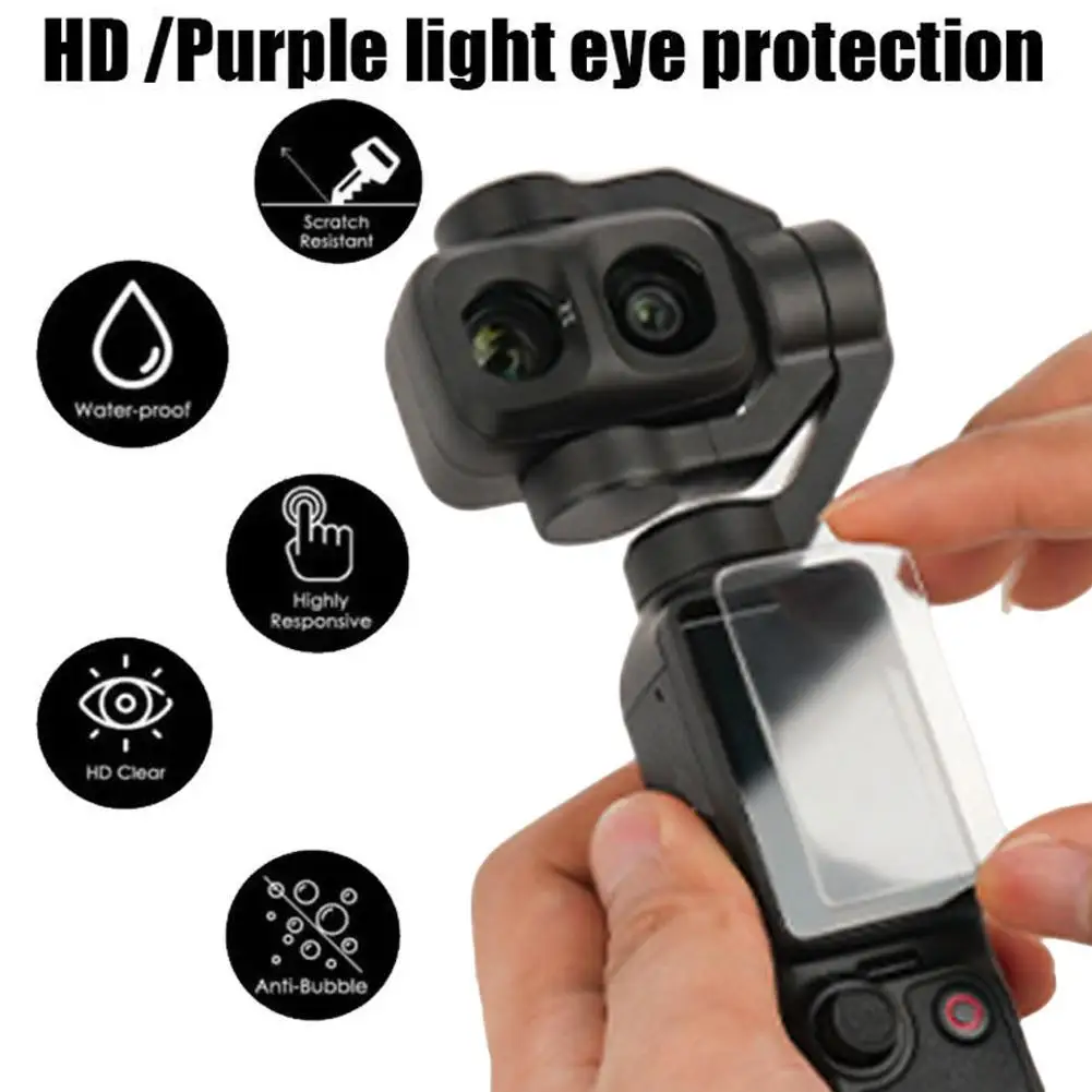 Tempered Glass Film Screen & Remote Control Scratch-resistant Film for DJI Pocket 4P/4/3 Screen Protector Wholesales