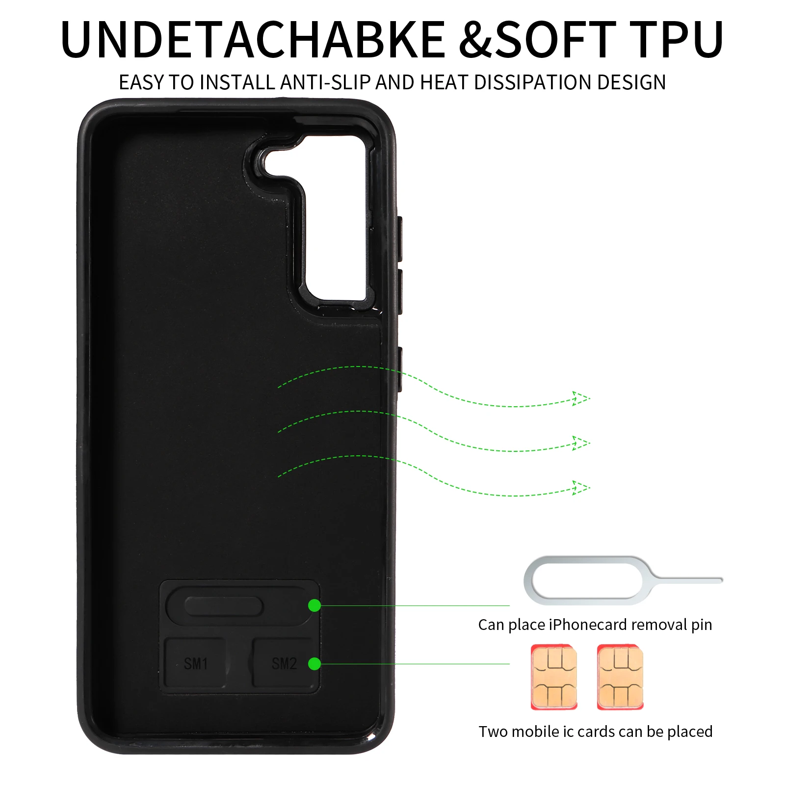 Samsung S21 FE Phone Case Made Of High-quality Leather With Built-in Card Slot Finger Buckle Bracket Providing Premium Skin Feel