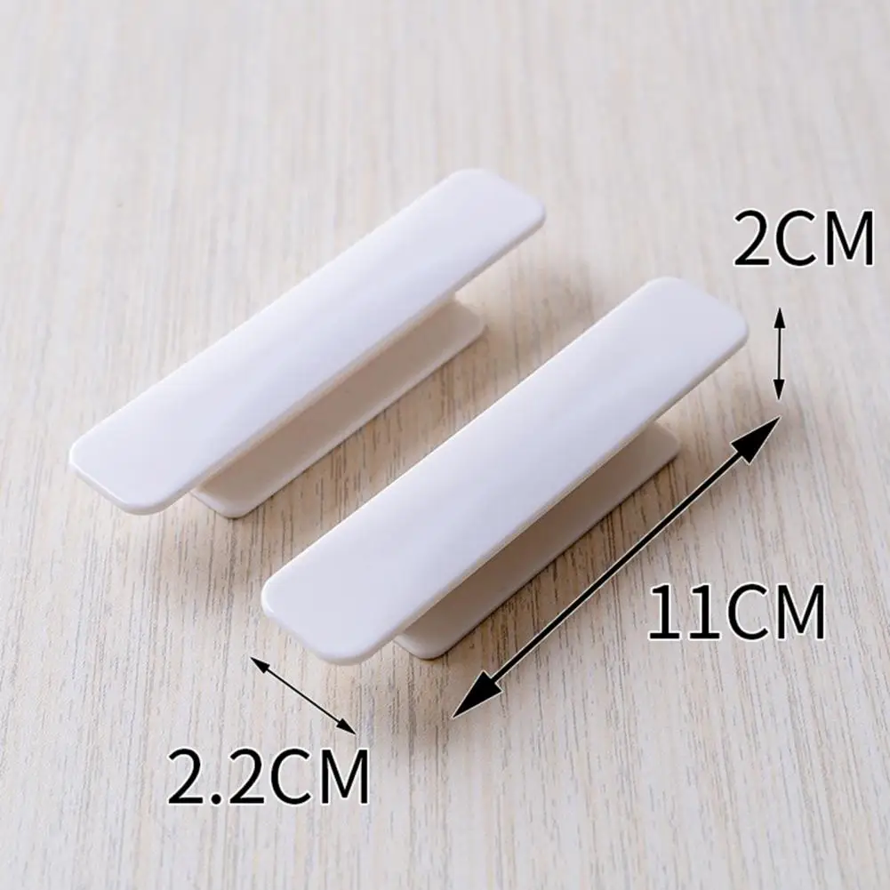 1 Pair Excellent Drawer Handle  Self-adhesive Anti-deform Wardrobe Handle  Cabinet Cupboard Door Pull Handle