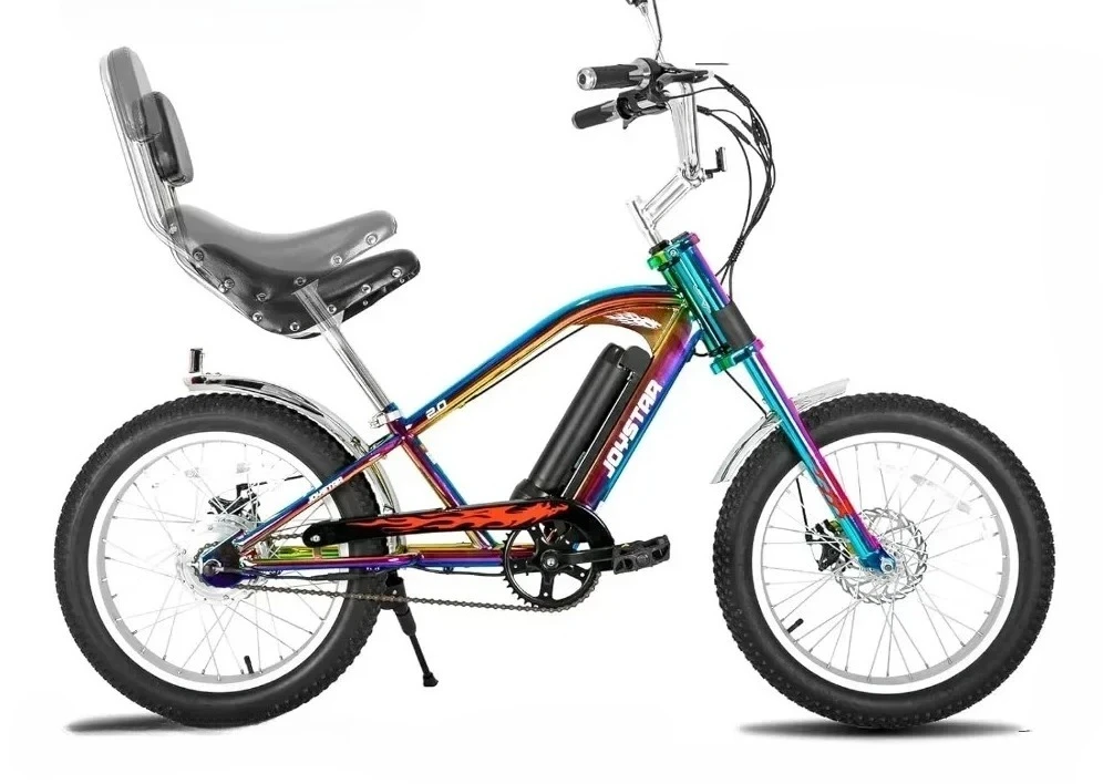 

l l L Electric Bike, Motorcycle Ebike With 250W Brushless Motor, Fat Tire Cruiser E-Bike For Adults, Chopper Style Electric Bi