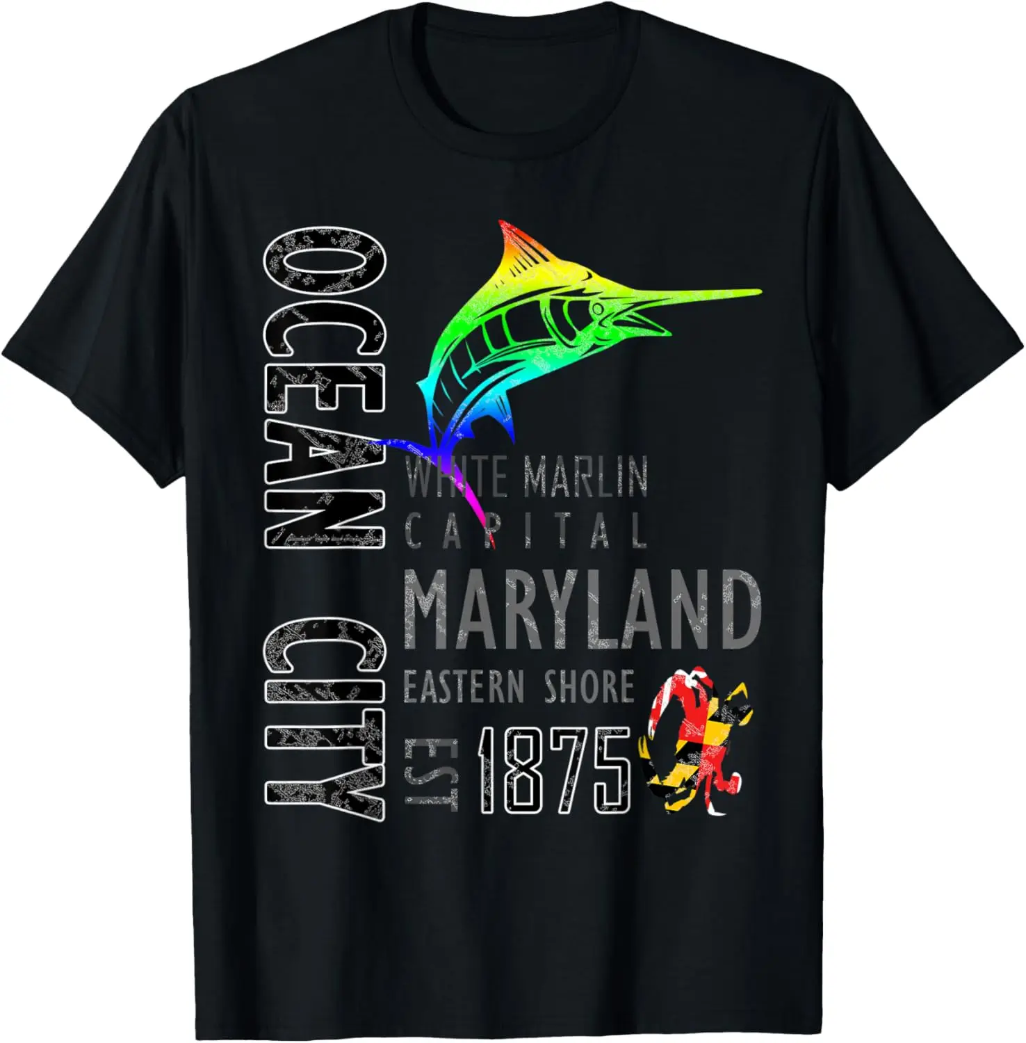 

Ocean City Maryland White Marlin Capital Eastern Shore T-Shirt