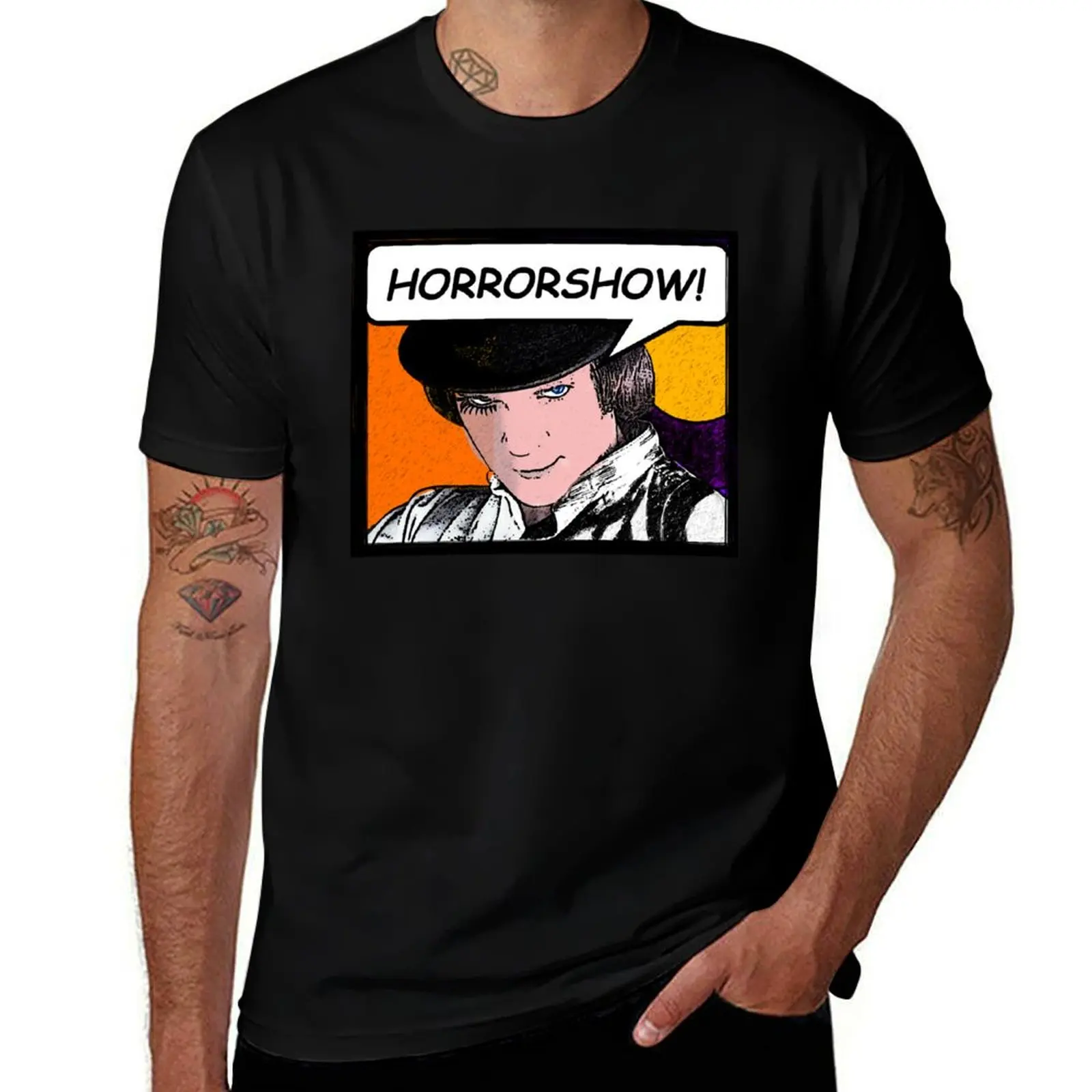 Horrorshow! T-Shirt Art Pattern Printed Casual Top
