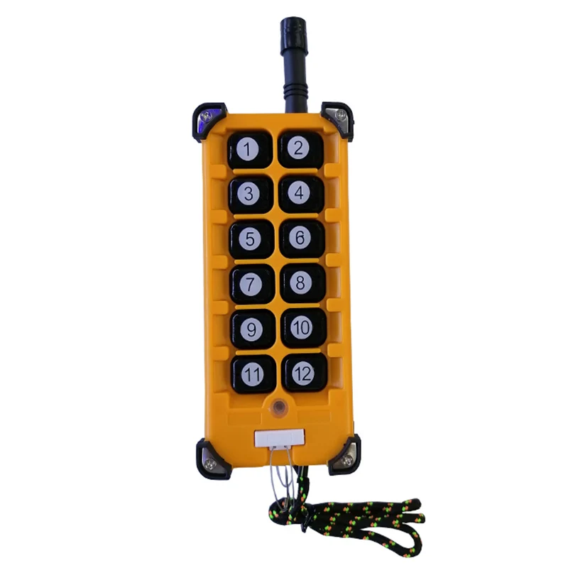 DC12V 10CH 3000M 433MHz Industrial RF Wireless Remote Control System Individual Overhead travelling crane System LED light lamp