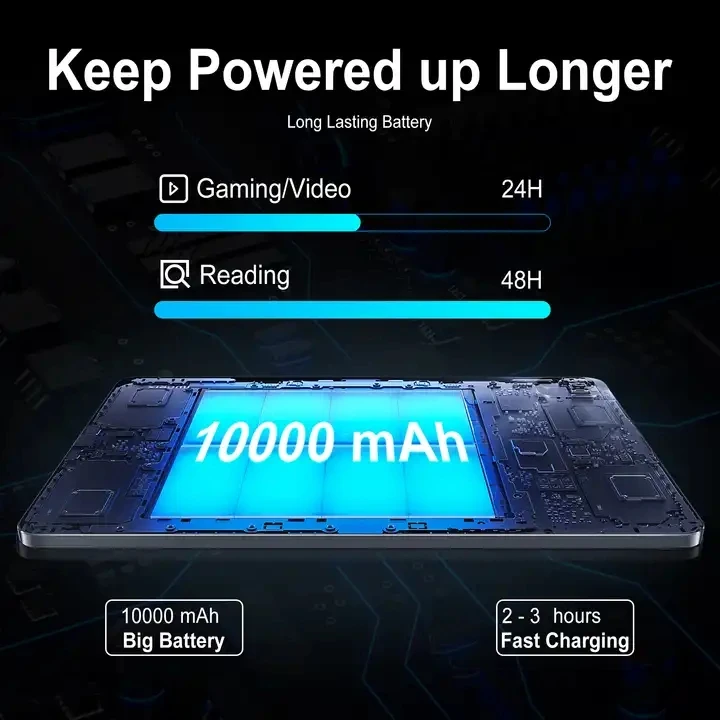 슈퍼 고화질 13 인치 대형 스크린 태블릿, 8GB + 256GB, 10000mAh 배터리, 전화 통화, 5G 와이파이, 구글 플레이 태블릿, 어린이 패드 노트북