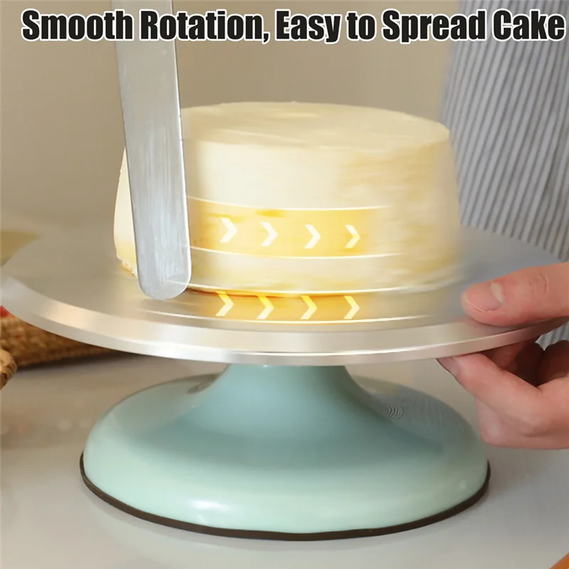 

ELEG-Cake Turntable Cake Decoration Table Home Baking Kitchenware DIY Pastry Decoration Turntable Non-Slip Coating Cake Table