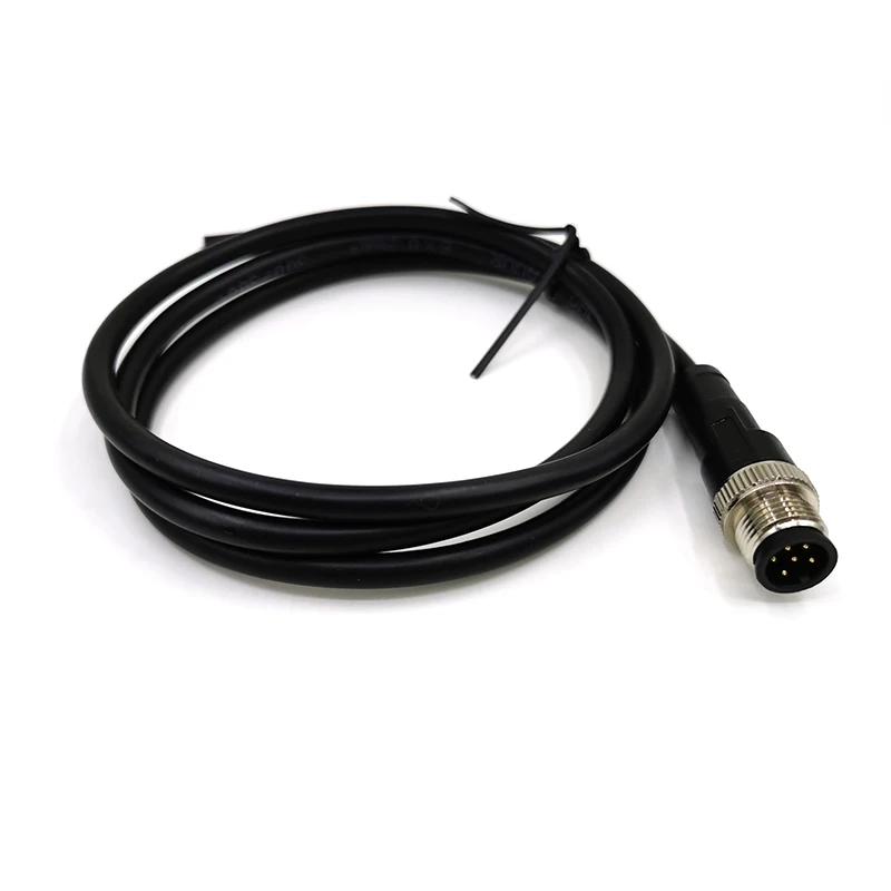Harness M12 waterproof connector panel mount circular connector cable assembly