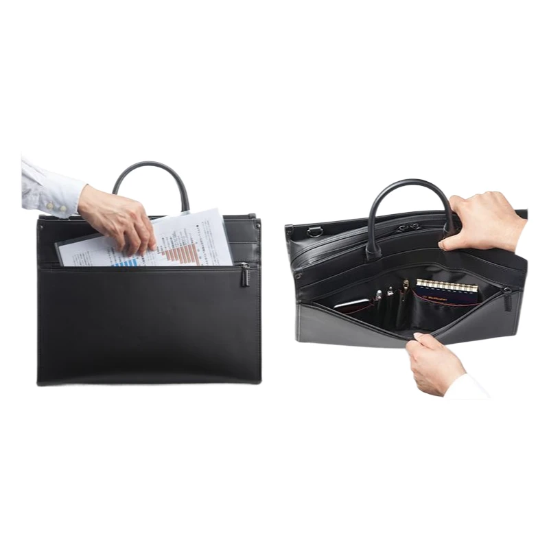 Waterproof Laptop Bag for 14 15.6 Inch Notebook, Unisex Business Briefcase, Anti-Theft with Shoulder Strap, Slim Commuting Tote