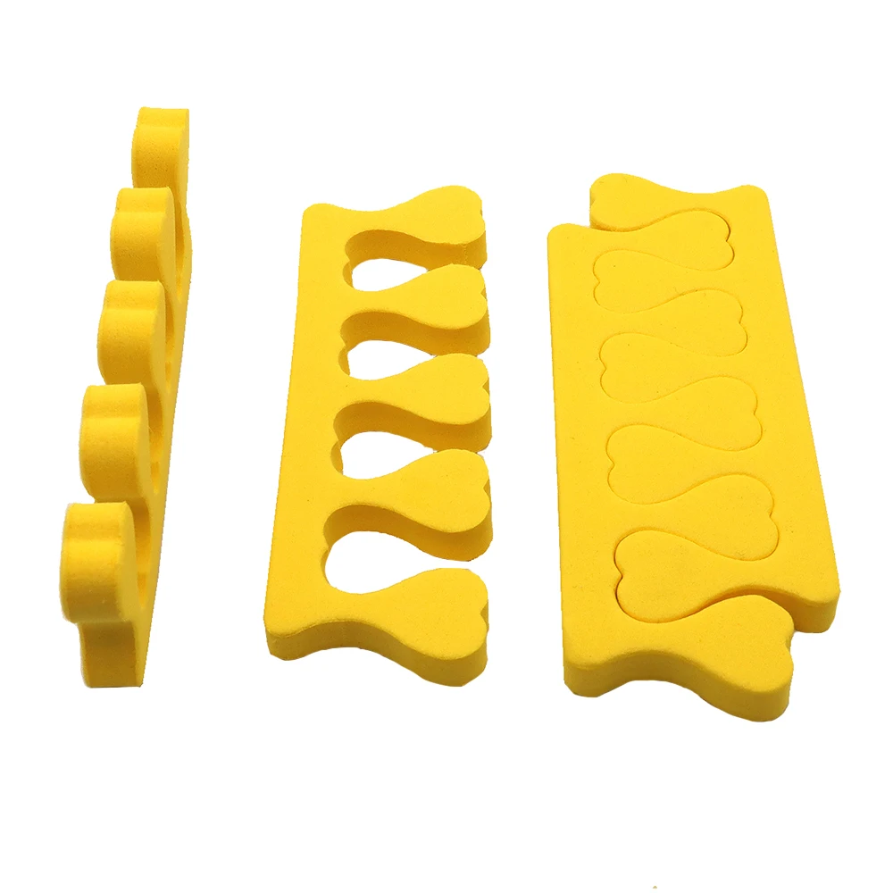 5 쌍 다채로운 EVA 네일 아트 발가락 분리기 네일 용품 자란 발톱 치료 장치 발가락 교정 발 손가락 구분 기호