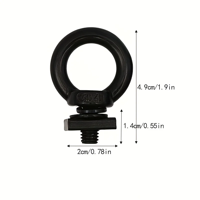 6pcs Screws Stainless Steel Black Hanging Ring Screws Luggage Rack T-Shaped Groove Car Roof Rack Rail Sliding Track Accessories