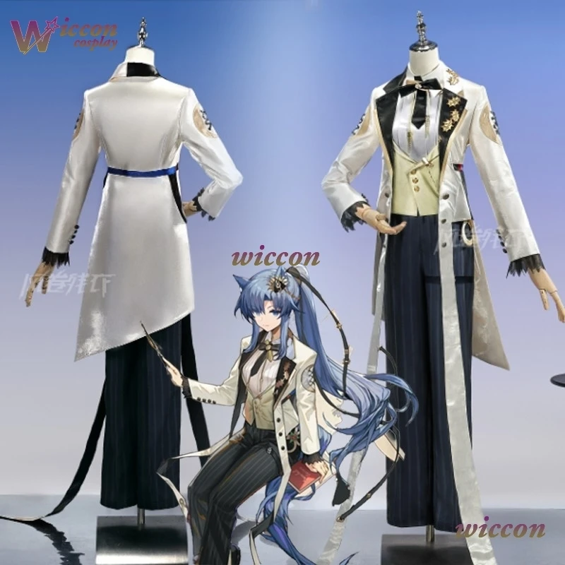 

CosC Game Arknights Apure Pianissimo Cos Fang The Fire-sharpened Cosplay Costume Formal Dress Women Men Halloween Party Roleplay