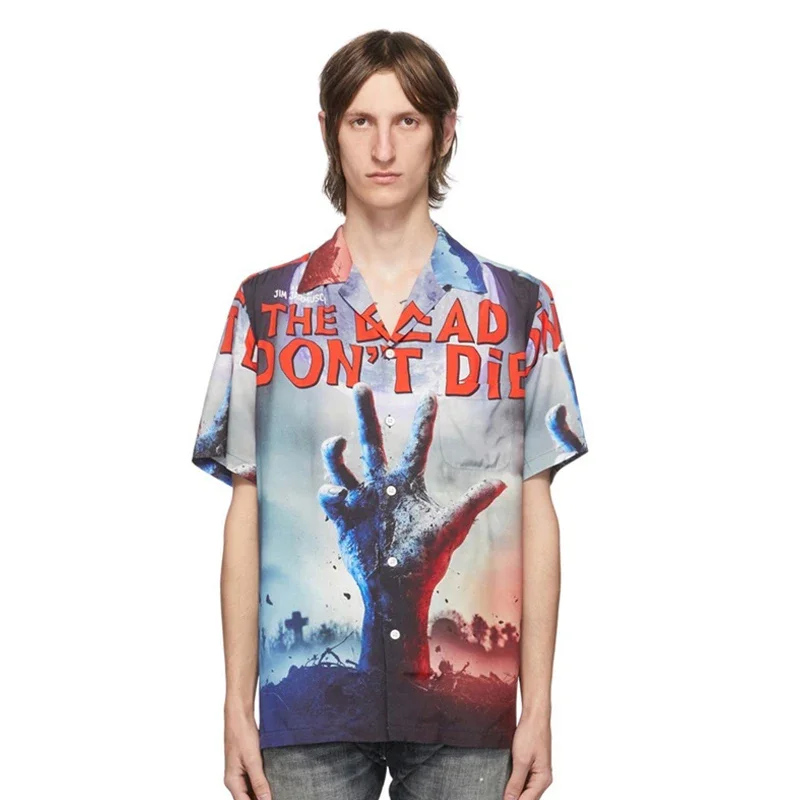 

2024ss New Zombie Horror Movie Wack Hawaii Beach Shirts Men Women Best Quality Casual Top Tees T-shirt