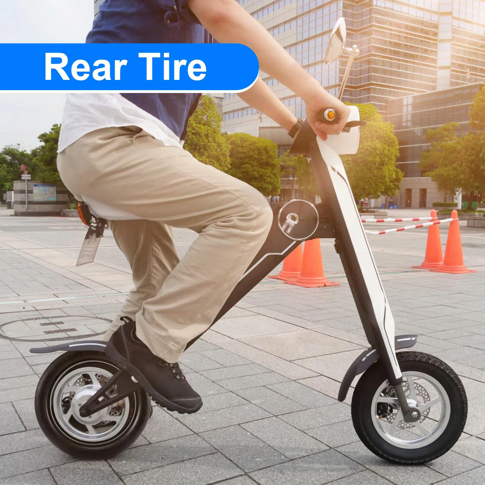 ABHS-10 Inch 10X2.125 Tyre For Electric Scooter Balancing Hoverboard Self Scooter Wear-Resistant Tyre 10X2.125