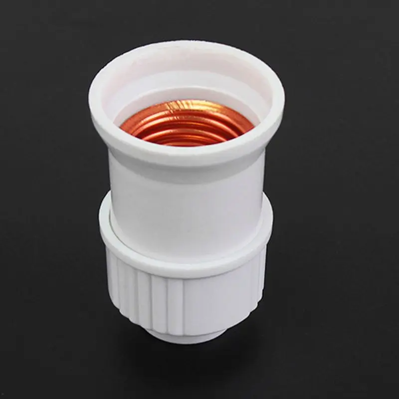 E27 Plastic Hanging Lamp Thread Base Screw Light Bulb Ceramics Socket Holder Fla Dropshipping